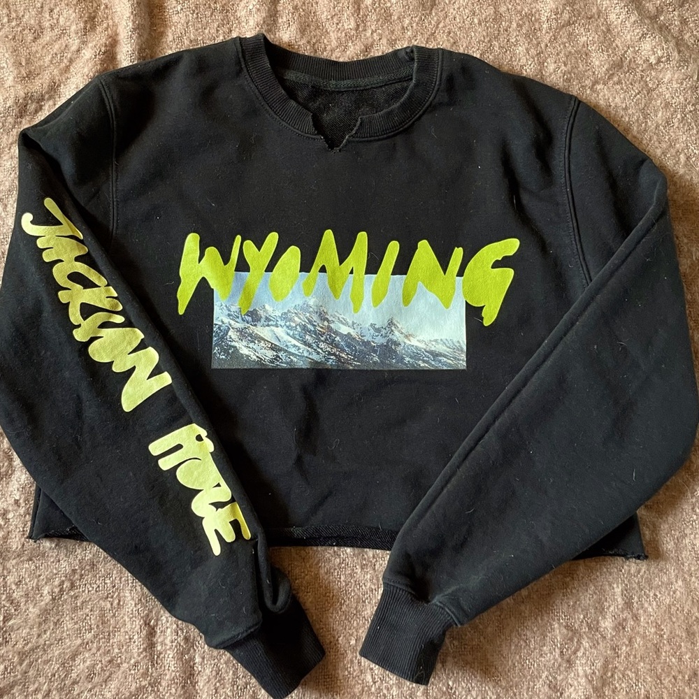 Kanye West Jackson Hole Cropped Sweatshirt